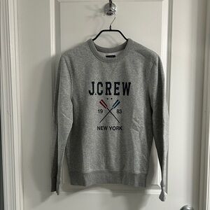 j.crew factory - logo pullover crewneck sweatshirt